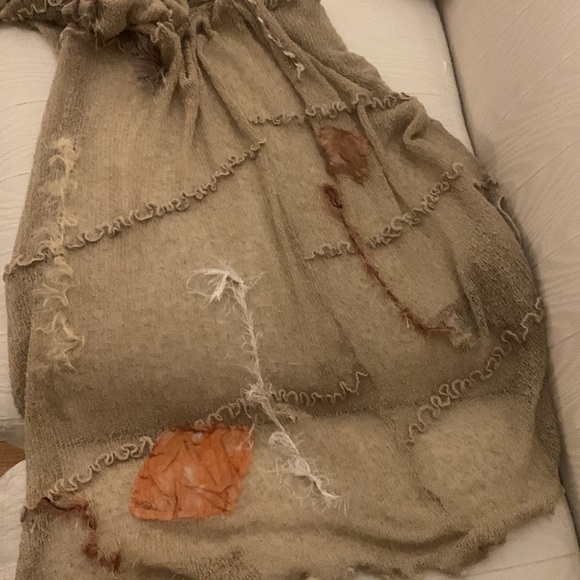 Accessories | Ruana Silk Rayon Wearable Art Scarf Wrap | Poshmark